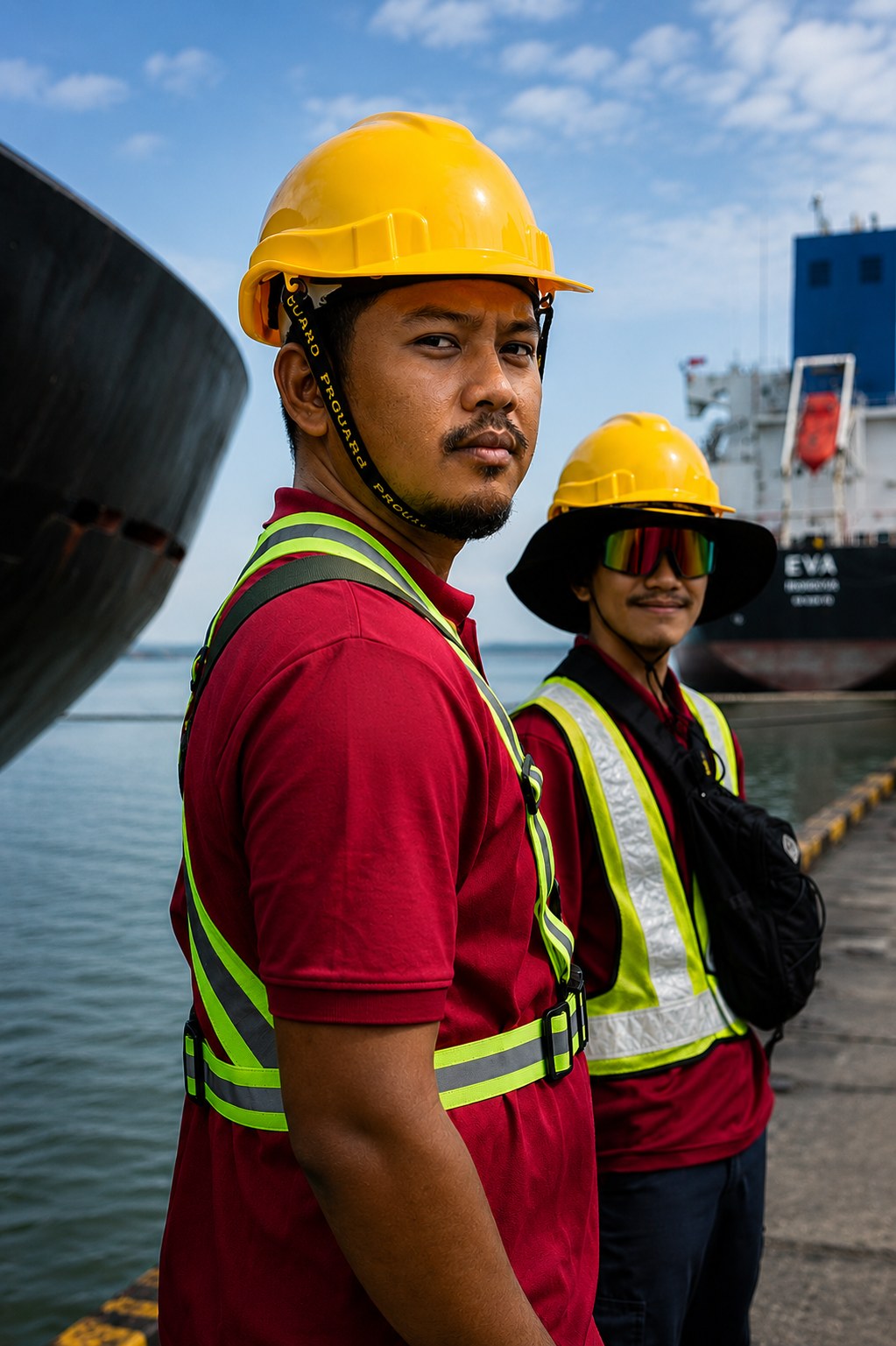 Primus Marine service crew at the marina